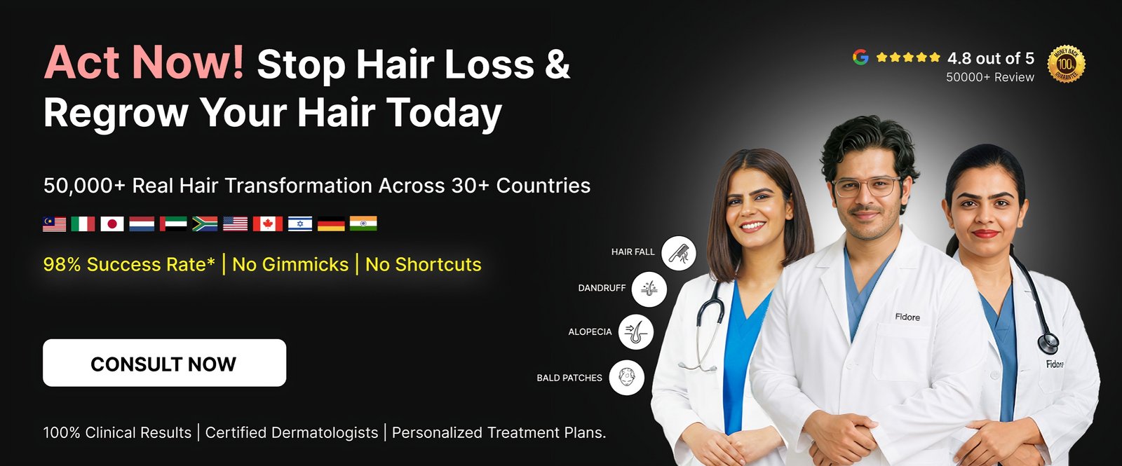 Book Hair Consultation with Dr. Prithish Bhardwaj - Trusted by 50,000+ Patients
