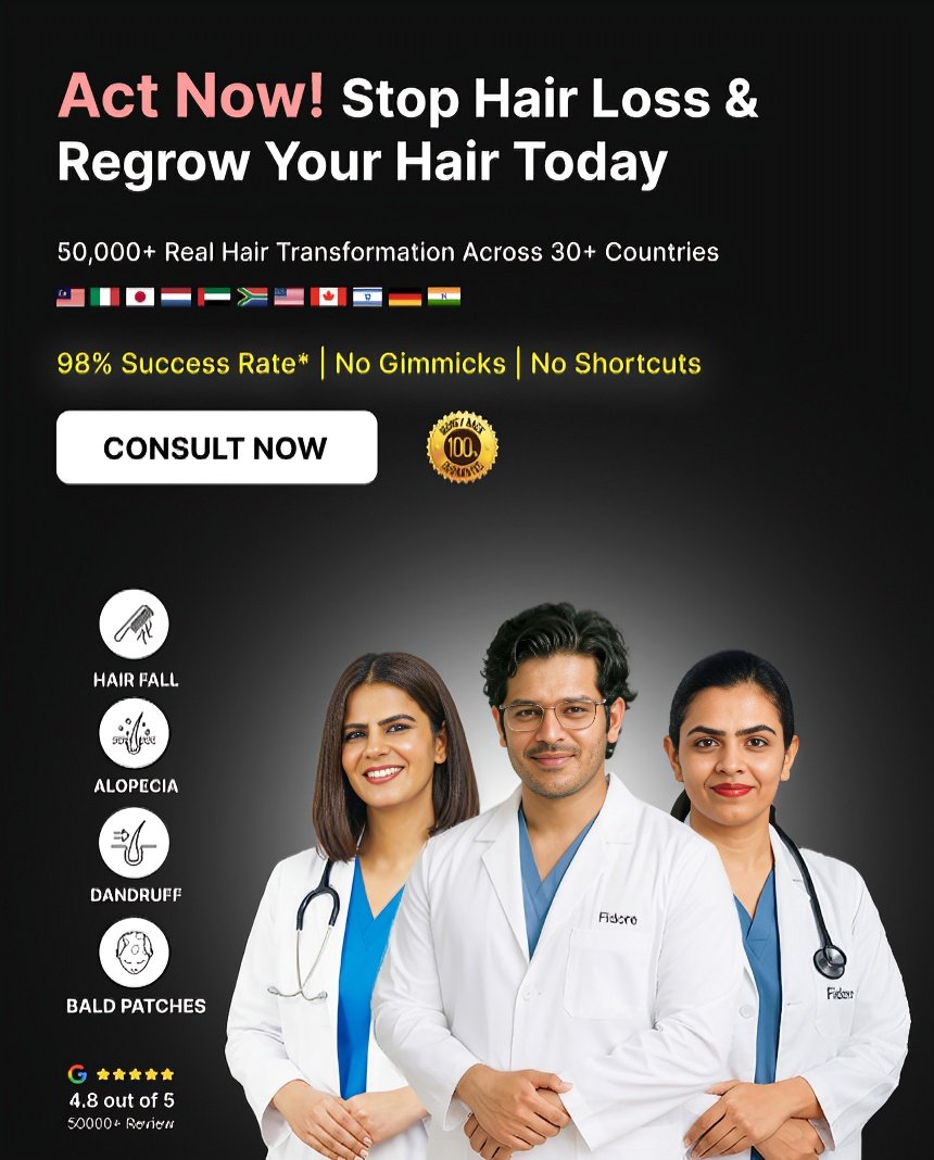 Book Hair Consultation with Dr. Prithish Bhardwaj - Trusted by 50,000+ Patients
