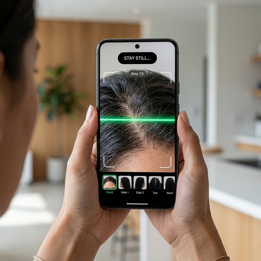 Taking Hair Photo with Smartphone